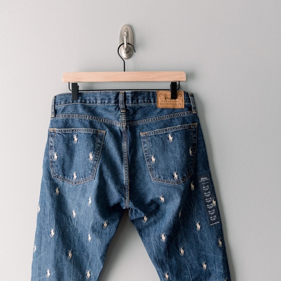 Polo Ralph Lauren Sullivan Slim-Fit Tapered Leg Embroidered Pony Stretch Jeans - Picture 8 of 13